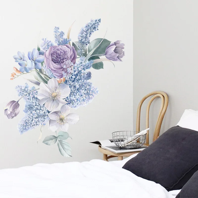 Romantic purple flowers Wall Sticker home wall decoration living room bedroom decor water color wallpaper self-adhesive stickers
Romantic purple flowers Wall Sticker home wall decoration living room bedroom decor water color wallpaper self-adhesive stickers