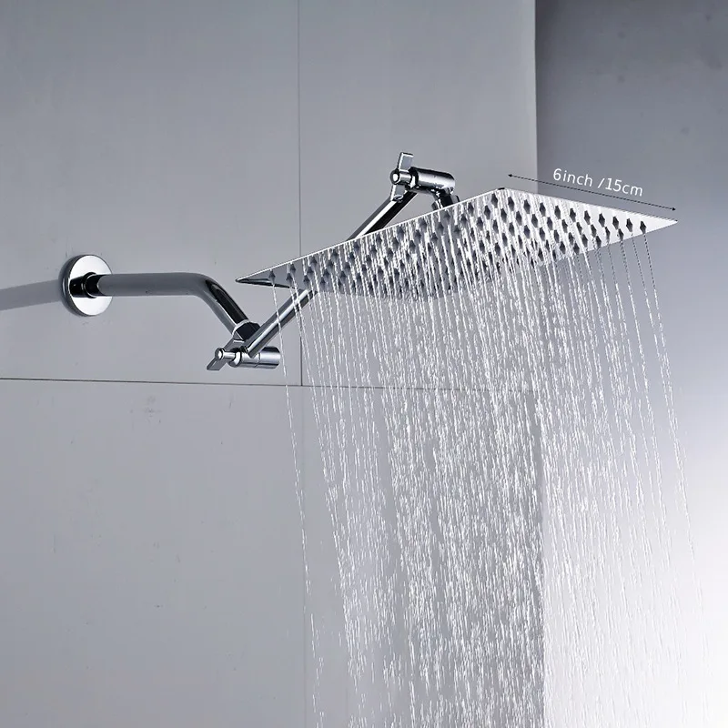 Stainless steel square top spray set 6 / 8 / 10 / 12 inch wall entry pressurized shower head
Stainless steel square top spray set 6 / 8 / 10 / 12 inch wall entry pressurized shower head