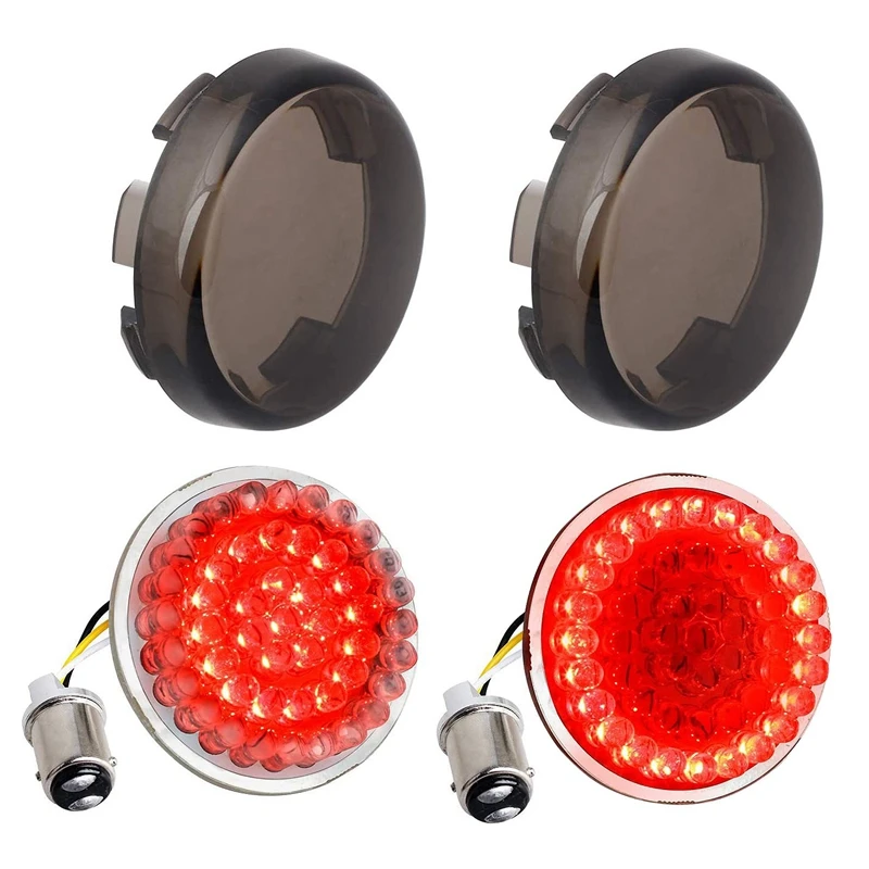 NEW-4PCS Копченый поворотники 2 дюймов задний стоп-сигнал для бега светильник мотоцикла 1157 Вставить Комплект для Softail Dyna
NEW-4PCS Копченый поворотники 2 дюймов задний стоп-сигнал для бега светильник мотоцикла 1157 Вставить Комплект для Softail Dyna