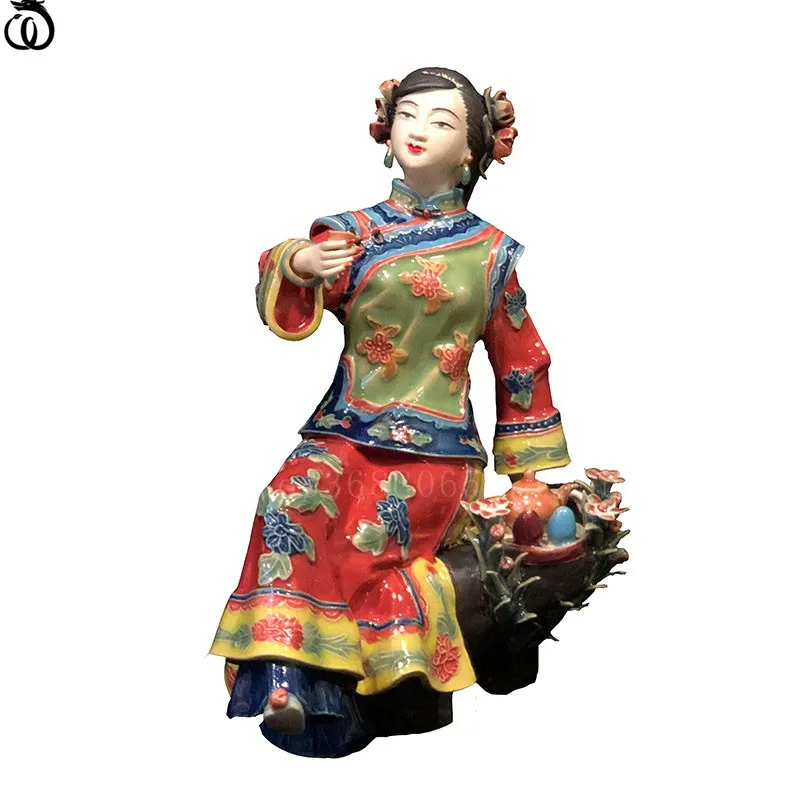 WU CHEN LONG Chinese Style Classical Beauty Lady Art Sculpture Beautiful Women Statue Ceramic Craft Home Decoration Gift R6138
WU CHEN LONG Chinese Style Classical Beauty Lady Art Sculpture Beautiful Women Statue Ceramic Craft Home Decoration Gift R6138