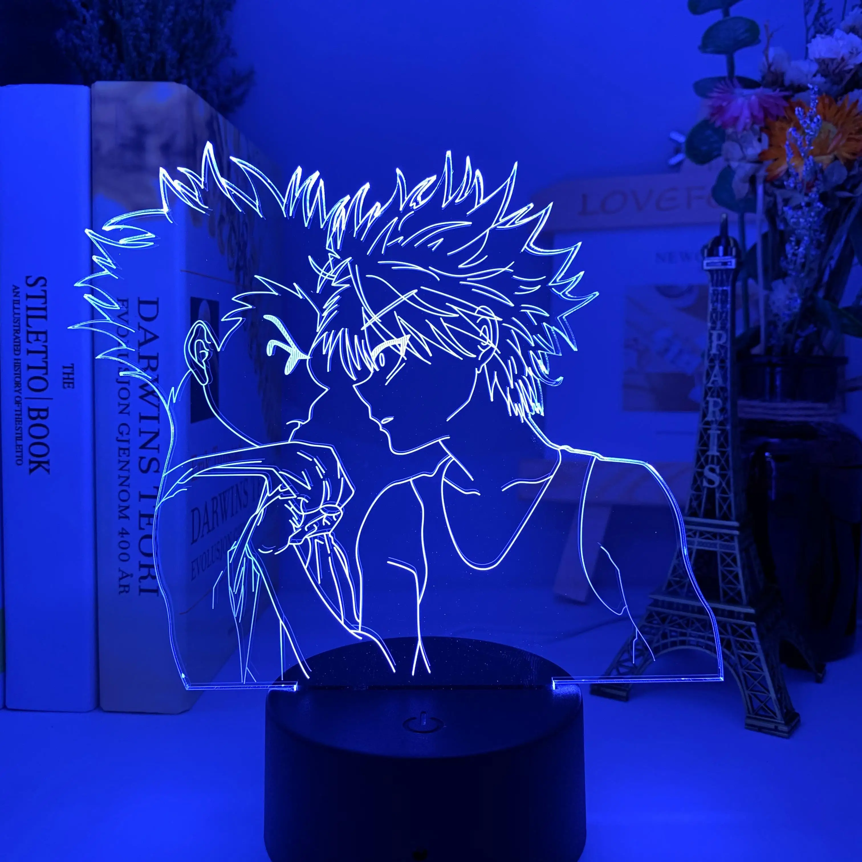 Hunter X светодиодный ночной Светильник аниме лампа Гон для Украшения в спальню