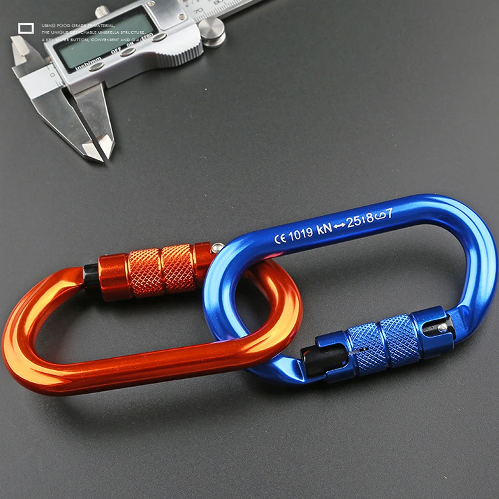 5pcs Climbing Carabiner O Shape Outdoor Mountaineering Caving Rock Buckle Climbing Carabiner Safety Auto Master Screw Lock Hook
5pcs Climbing Carabiner O Shape Outdoor Mountaineering Caving Rock Buckle Climbing Carabiner Safety Auto Master Screw Lock Hook