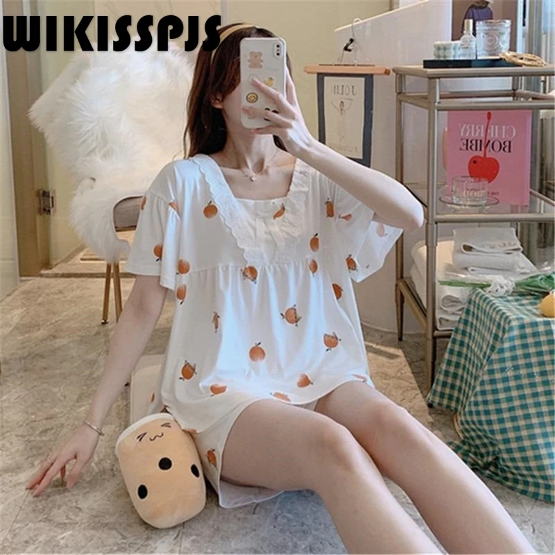 WIKISSPJS Two Piece Pajamas for Women In Spring and Summer Pajamas for Teen Girls Two Piece Set Summer Kawaii Pajama
WIKISSPJS Two Piece Pajamas for Women In Spring and Summer Pajamas for Teen Girls Two Piece Set Summer Kawaii Pajama
