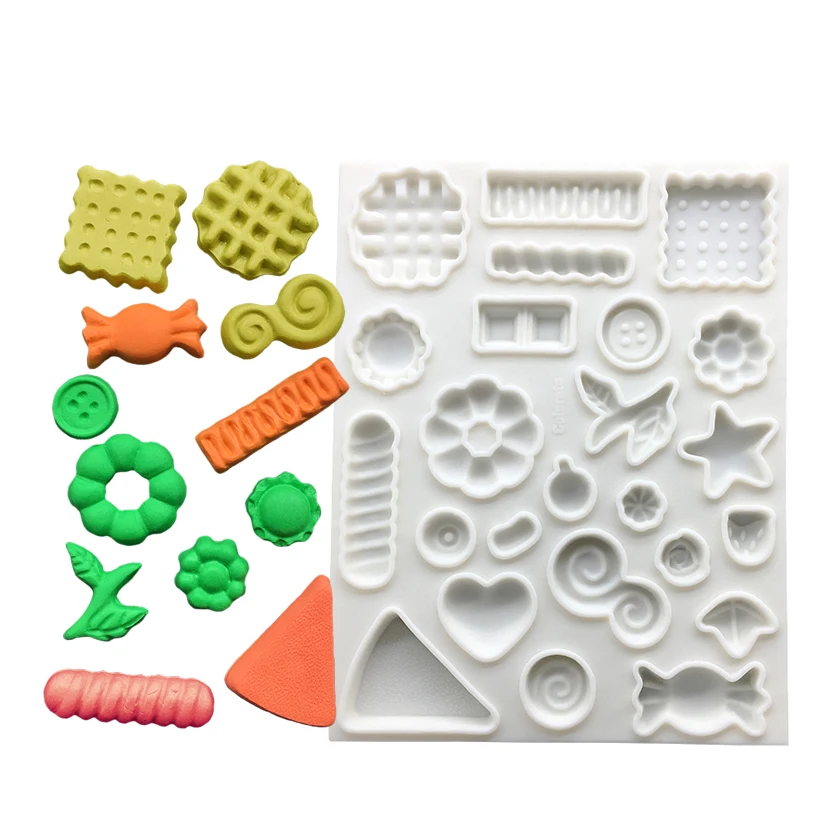 Wholesale 10 pcs/lot Candy Biscuits Silicone Mold Sugarcraft Fondant Cake Decorating Tools Cupcake Baking Mold
Wholesale 10 pcs/lot Candy Biscuits Silicone Mold Sugarcraft Fondant Cake Decorating Tools Cupcake Baking Mold