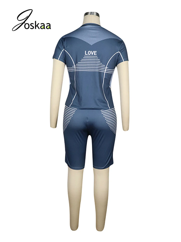 Joskaa Printed Letter Matching Set Women Short Sleeve T Shirt And Shorts Summer Biker Sports Wear Fashion Casual 2 Pieces Set
Joskaa Printed Letter Matching Set Women Short Sleeve T Shirt And Shorts Summer Biker Sports Wear Fashion Casual 2 Pieces Set