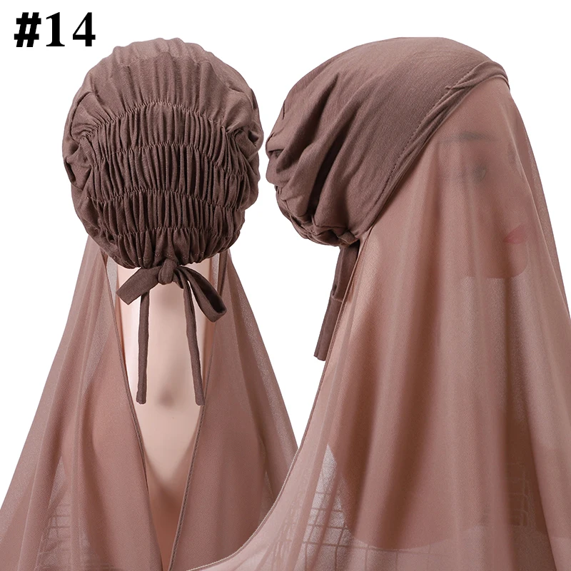 Muslim Women Bonnet + Chiffon Shawl Head Scarf Underscarf Cap Islam Inner Scarf Headband Stretch Hijab Cover Headwrap
Muslim Women Bonnet + Chiffon Shawl Head Scarf Underscarf Cap Islam Inner Scarf Headband Stretch Hijab Cover Headwrap