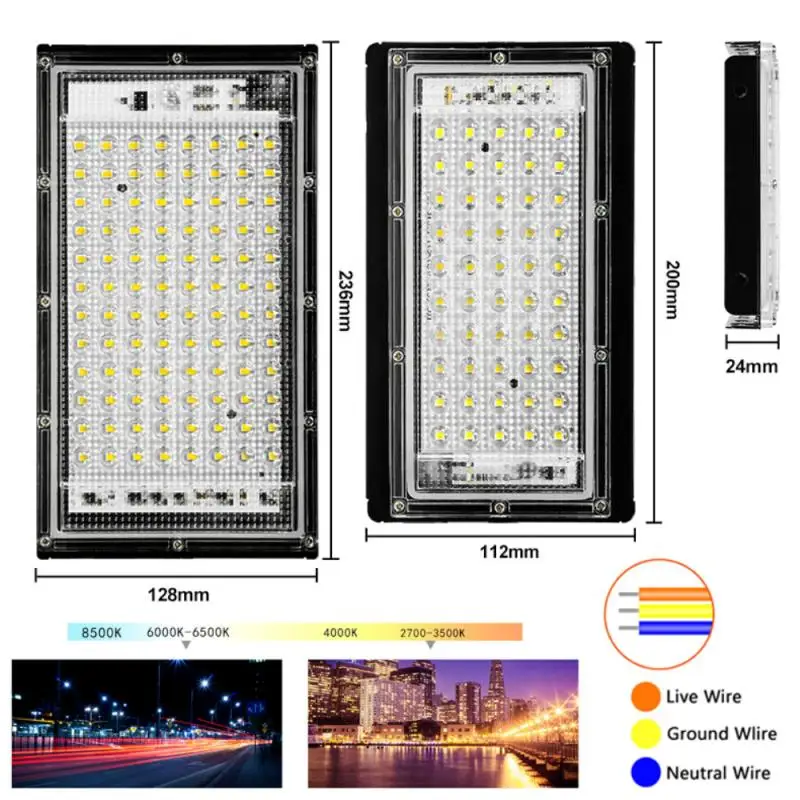 50W 100W Led Floodlight AC 180-240V Waterproof Outdoor Lighting LED Reflector Led Spotlight Projector Streetlight Street Lamp
50W 100W Led Floodlight AC 180-240V Waterproof Outdoor Lighting LED Reflector Led Spotlight Projector Streetlight Street Lamp