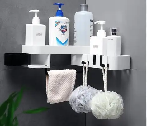 Corner Shower Shelf Creative Seamless Rotating Tripod Home Wall-mount Storage Rack Multifunction Bathroom Accessories Sets
Corner Shower Shelf Creative Seamless Rotating Tripod Home Wall-mount Storage Rack Multifunction Bathroom Accessories Sets