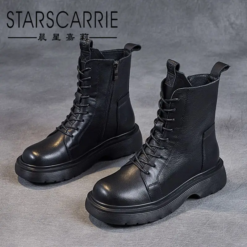 Leather riding boots women's autumn 2021 new thick-soled thick-heel lace-up single boots wild increase retro boots
Leather riding boots women's autumn 2021 new thick-soled thick-heel lace-up single boots wild increase retro boots