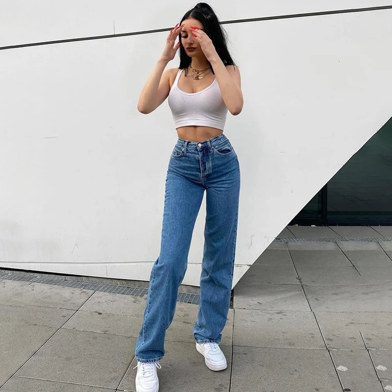 Y2K Aesthetic Blue Baggy Jeans Women Back Butterfly Print Korean Streetwear Cargo Pants High Waist 90s Denim Trousers
Y2K Aesthetic Blue Baggy Jeans Women Back Butterfly Print Korean Streetwear Cargo Pants High Waist 90s Denim Trousers