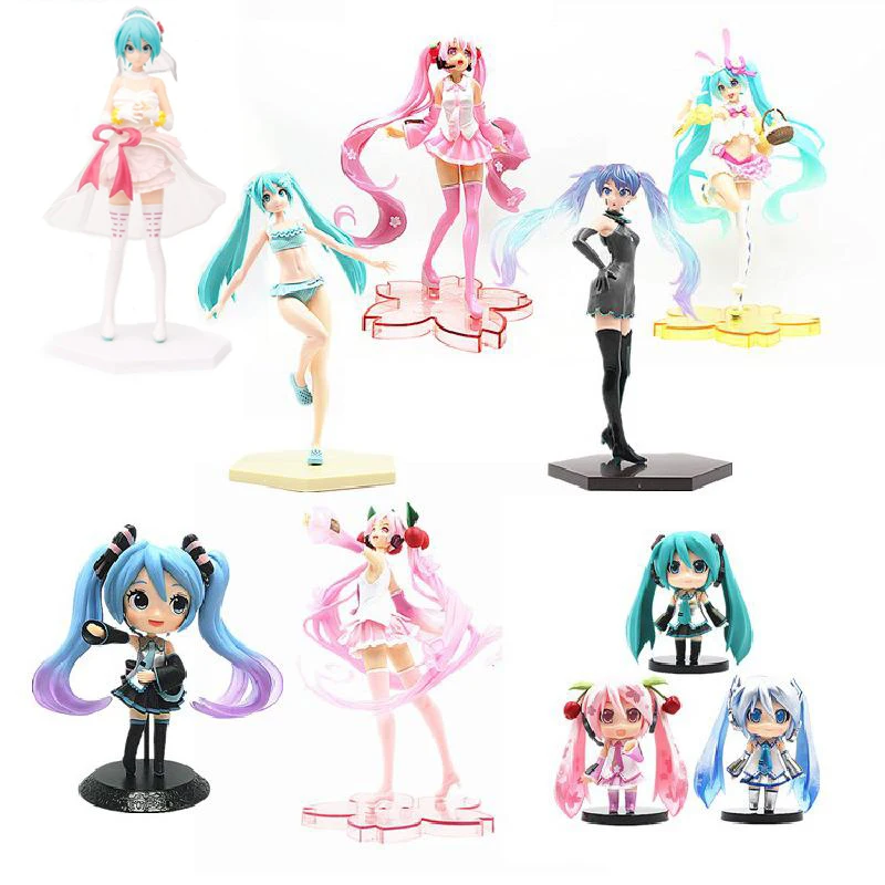 Аниме Hatsune Miku милые Мультяшные кавайные статуэтки виртуальной певицы манги Фигурки ПВХ экшн-фигурки коллекционные модели игрушки торт Деко...
Аниме Hatsune Miku милые Мультяшные кавайные статуэтки виртуальной певицы манги Фигурки ПВХ экшн-фигурки коллекционные модели игрушки торт Деко...