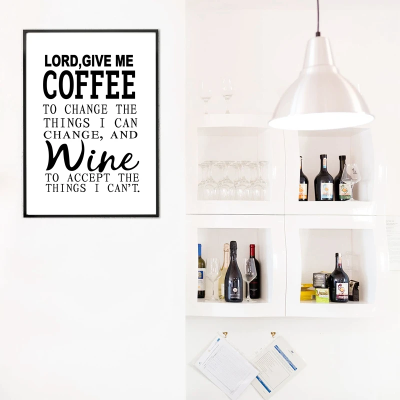 Фото Забавный постер с цитатами о вине принты вина это ответ Картина на холсте