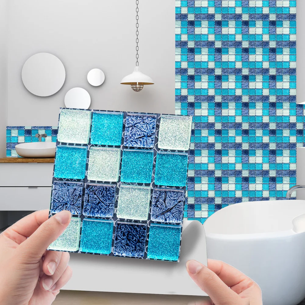 10pcs 3D Modern Mosaic Tile Stickers DIY Wall Decor Self-Adhesive Wall Stickers Floor Stickers For Kitchen Living Room Bathroom
10pcs 3D Modern Mosaic Tile Stickers DIY Wall Decor Self-Adhesive Wall Stickers Floor Stickers For Kitchen Living Room Bathroom
