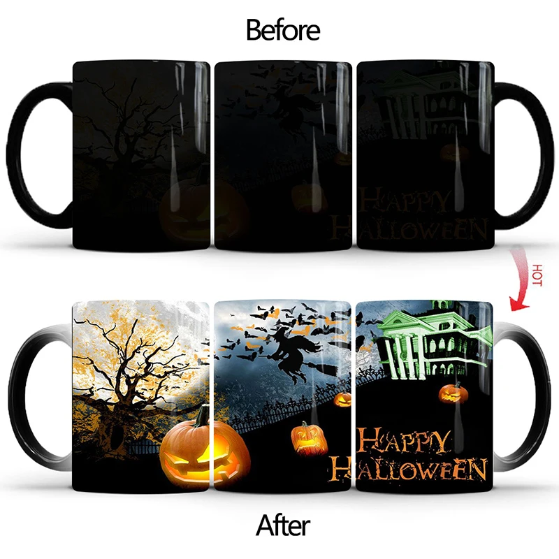 1Pcs New 350ml Creative Ceramic Mug Coffee Mug Milk Tea Mug Magic Mug Color Changing Mug Gift for Halloween Family Party
1Pcs New 350ml Creative Ceramic Mug Coffee Mug Milk Tea Mug Magic Mug Color Changing Mug Gift for Halloween Family Party