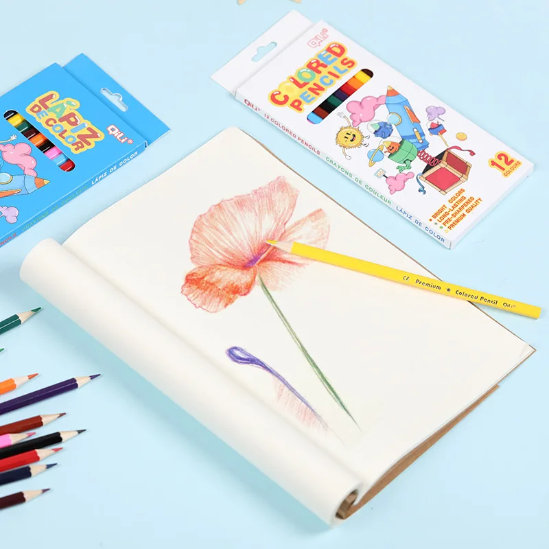 HB 12 Colors Boxed Students Hexagonal Colored Pencils English Spain Ukrainian French Sketchbook for Drawing Writing Art Supplies
HB 12 Colors Boxed Students Hexagonal Colored Pencils English Spain Ukrainian French Sketchbook for Drawing Writing Art Supplies