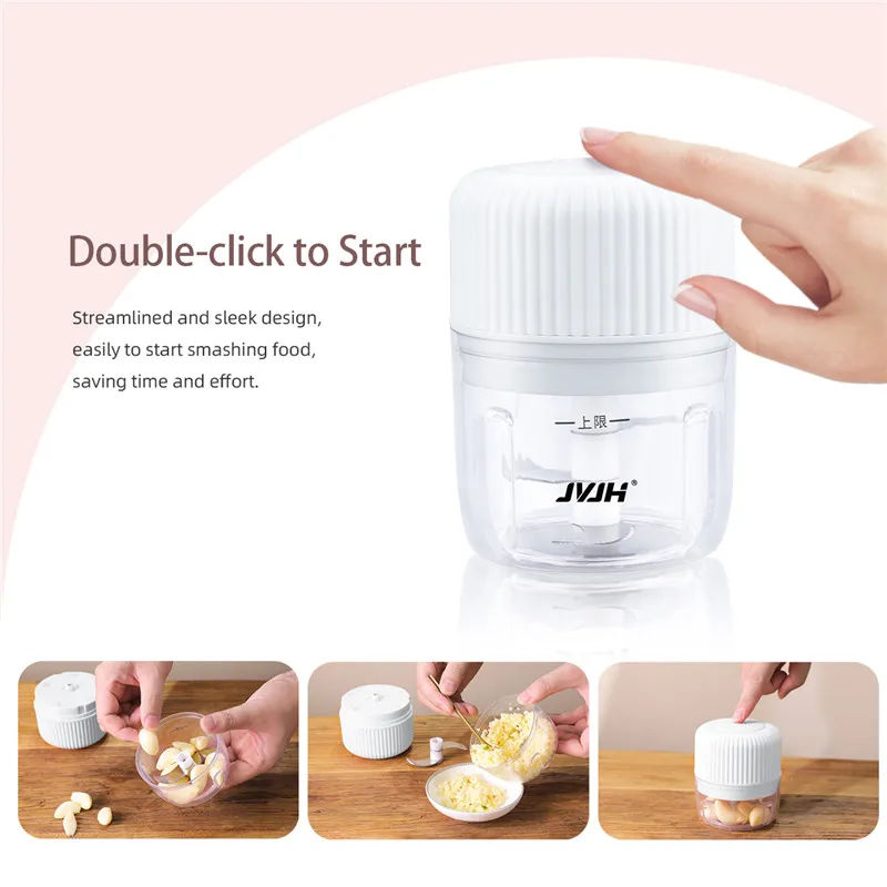 Mini Electric Garlic Grinder Garlic Chopper with USB Charging, Multifunctional Mini Food Processor Mincer Blender Mixer for Kit
Mini Electric Garlic Grinder Garlic Chopper with USB Charging, Multifunctional Mini Food Processor Mincer Blender Mixer for Kit