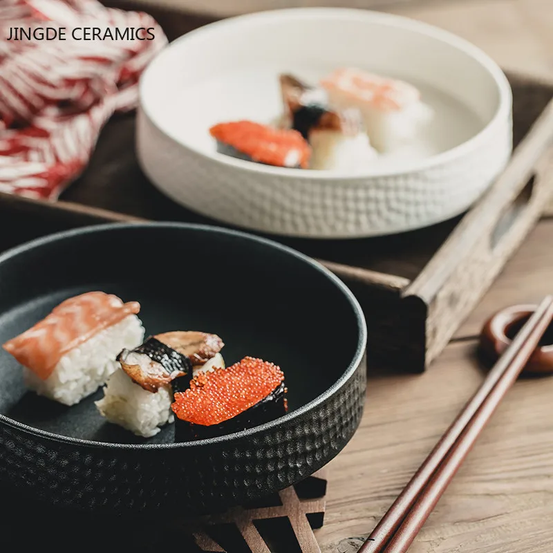 Japanese Style Creative Texture Ceramic Tray Home Decor Restaurant Kitchen Supplies Sushi Fruit Snacks Tray Cake Steak Plate
Japanese Style Creative Texture Ceramic Tray Home Decor Restaurant Kitchen Supplies Sushi Fruit Snacks Tray Cake Steak Plate