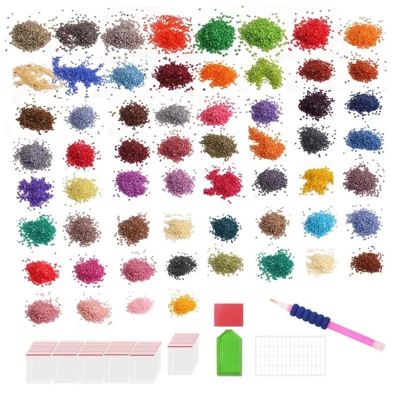 Стразы для алмазной живописи, 60 цветов
Стразы для алмазной живописи, 60 цветов