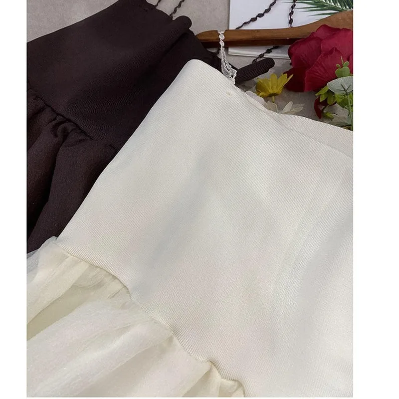 2021 Summer Spaghetti Strap Midi Dress Women Sweet Elegant Vintage Dress Female Sleeveless Office Lady One Piece Dress Korean
2021 Summer Spaghetti Strap Midi Dress Women Sweet Elegant Vintage Dress Female Sleeveless Office Lady One Piece Dress Korean