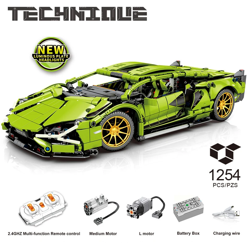 Building Blocks Technical Car Racing Expert MOC Sports Car remote Control RC Model Bricks Kids Toy Gift With Mini Electric Motor
Building Blocks Technical Car Racing Expert MOC Sports Car remote Control RC Model Bricks Kids Toy Gift With Mini Electric Motor