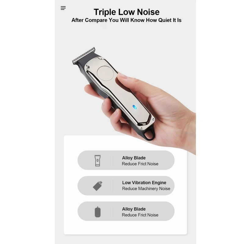 Professional Hair Clippers Barber Haircut Cutter Rechargeable Razor Trimmer A0NC
Professional Hair Clippers Barber Haircut Cutter Rechargeable Razor Trimmer A0NC