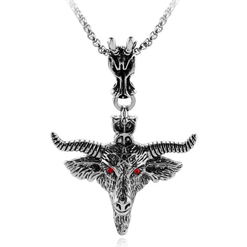Sheep Head Popular Retro Silver Pendant Necklace Fashion Animal Jewelry Ruby Necklace
Sheep Head Popular Retro Silver Pendant Necklace Fashion Animal Jewelry Ruby Necklace