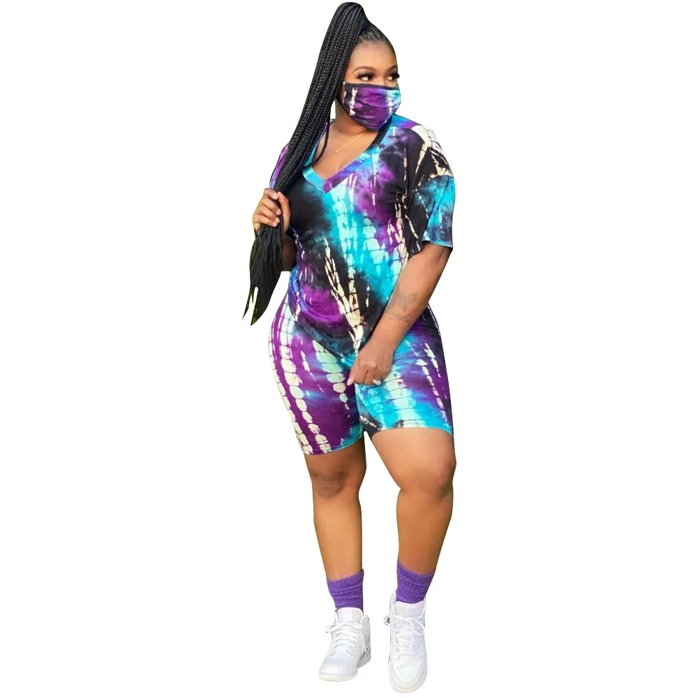 Women Two Piece Set Casual Tie Dye Short Sleeve Corp Tops T-Shirt Bikers Short Pants Suit Set Jogging Outfit Female Tracksuit
Women Two Piece Set Casual Tie Dye Short Sleeve Corp Tops T-Shirt Bikers Short Pants Suit Set Jogging Outfit Female Tracksuit