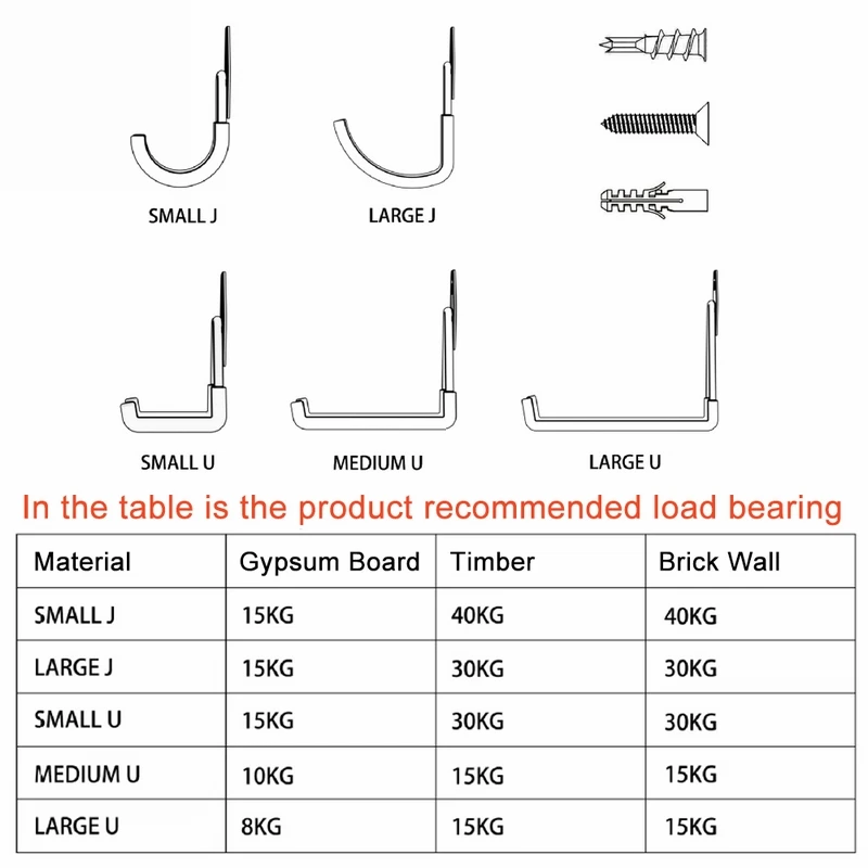 5 Hooks Wall Mounted Storage Racks Orange Warehouse Hook And Screw Installation Heavy Duty for Organizing Power Tools Holder
5 Hooks Wall Mounted Storage Racks Orange Warehouse Hook And Screw Installation Heavy Duty for Organizing Power Tools Holder