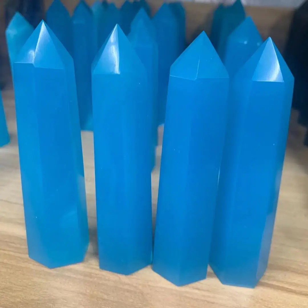 atural rainbow blue Crystal Quartz healing stone hexagonal prisms column wand treatment stone
atural rainbow blue Crystal Quartz healing stone hexagonal prisms column wand treatment stone