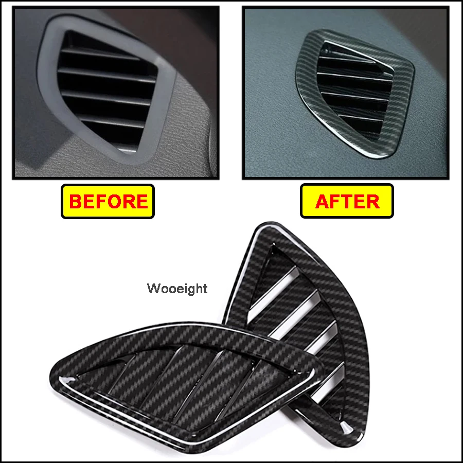 Wooeight 2 шт. стильная Крышка вентиляционного отверстия из углеродного волокна ABS для приборной панели кондиционера, подходит для BMW X1 X2 2016 2017 2018...
Wooeight 2 шт. стильная Крышка вентиляционного отверстия из углеродного волокна ABS для приборной панели кондиционера, подходит для BMW X1 X2 2016 2017 2018...
