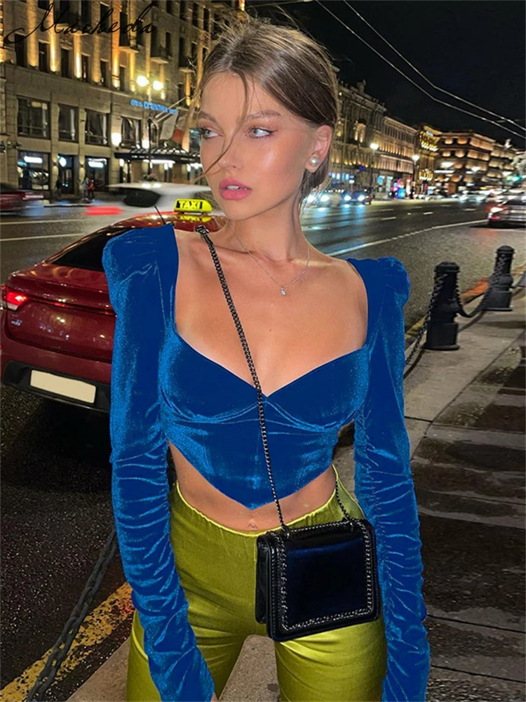 Macheda Spring 2022 sheath crop top Deep V Sexy Fashion Street Trend crop top Christmas New Year fashion elegant women's wear
Macheda Spring 2022 sheath crop top Deep V Sexy Fashion Street Trend crop top Christmas New Year fashion elegant women's wear