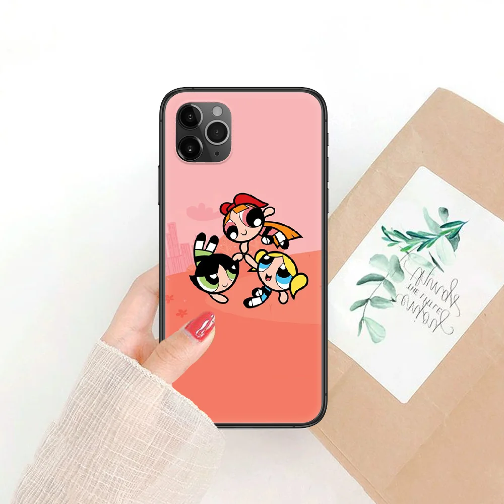 Cartoon Powerpuffs Girls Phone Case Cover Hull For iphone 5 5s se 2 6 6s 7 8 12 mini plus X XS XR 11 PRO MAX black silicone back
Cartoon Powerpuffs Girls Phone Case Cover Hull For iphone 5 5s se 2 6 6s 7 8 12 mini plus X XS XR 11 PRO MAX black silicone back