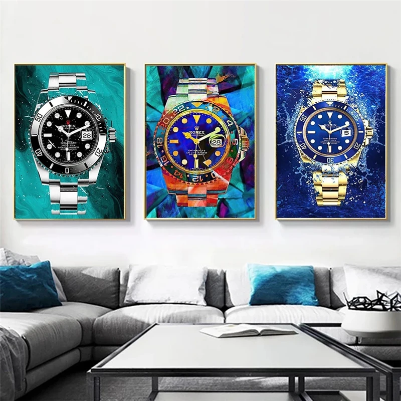 Crown Luxury Watch Canvas Painting Nordic Modern Graffiti Wall Art Posters And Prints Wall Pictures For Living Room Decoration
Crown Luxury Watch Canvas Painting Nordic Modern Graffiti Wall Art Posters And Prints Wall Pictures For Living Room Decoration
