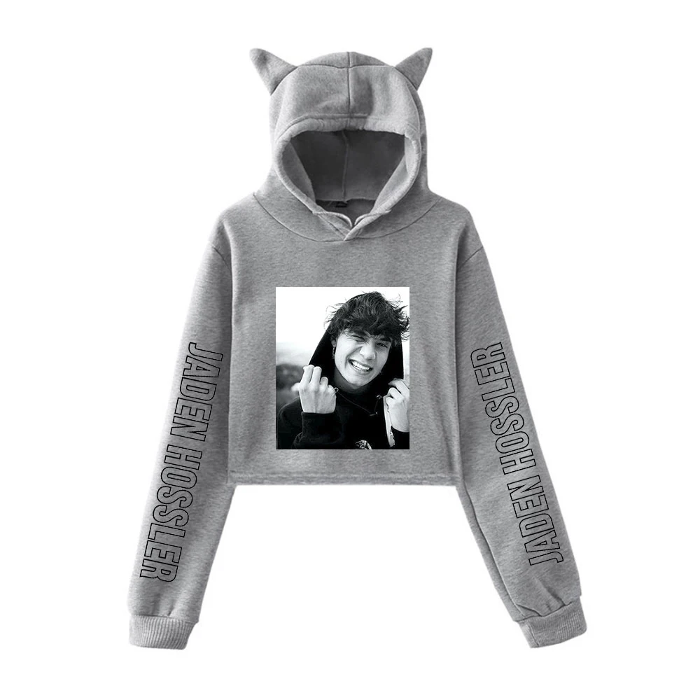 Creative Jaden Hossler Crop Top Cat Hoodies Women Fashion Streetwear Long Sleeve Cat ears Pullover Harajuku Hot Sale Sweatshirts
Creative Jaden Hossler Crop Top Cat Hoodies Women Fashion Streetwear Long Sleeve Cat ears Pullover Harajuku Hot Sale Sweatshirts