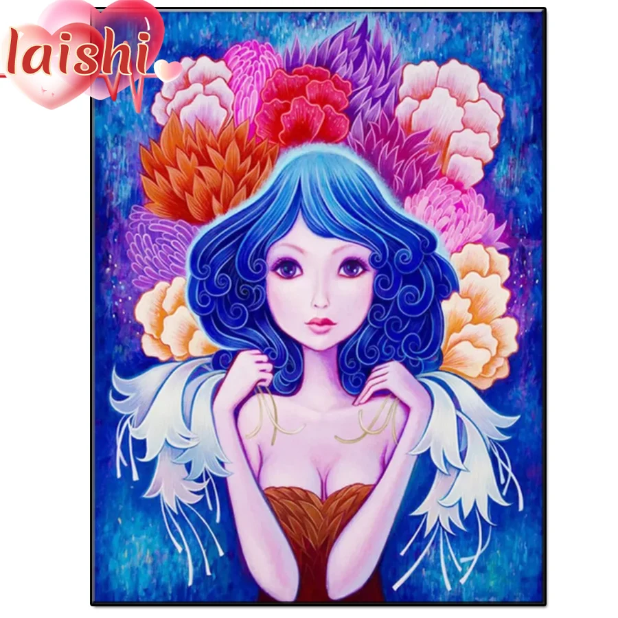 5D Fantasy little angel girl diamond painted full square diamond round diamond mosaic pattern home decoration DIY handmade
5D Fantasy little angel girl diamond painted full square diamond round diamond mosaic pattern home decoration DIY handmade