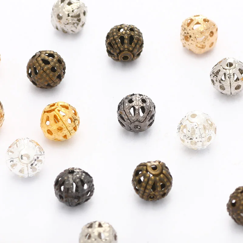 30-200pcs 4/6/8/10/12/14mm Alloy Hollow Flower Ball Metal Beads Loose Spacer Beads For Jewelry Making DIY Bracelet Accessories
30-200pcs 4/6/8/10/12/14mm Alloy Hollow Flower Ball Metal Beads Loose Spacer Beads For Jewelry Making DIY Bracelet Accessories
