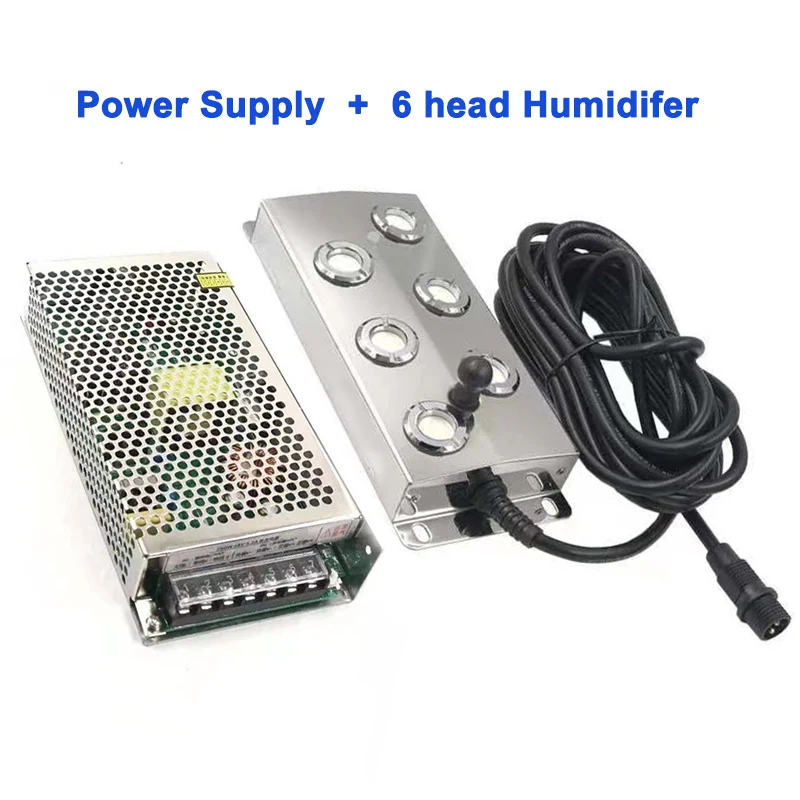 HEMAN Ultrasonic Atomizer Industrial Humidifier Fog Machine Parts Ultrasonic Mist Maker Fogger 6 Head With Power
HEMAN Ultrasonic Atomizer Industrial Humidifier Fog Machine Parts Ultrasonic Mist Maker Fogger 6 Head With Power