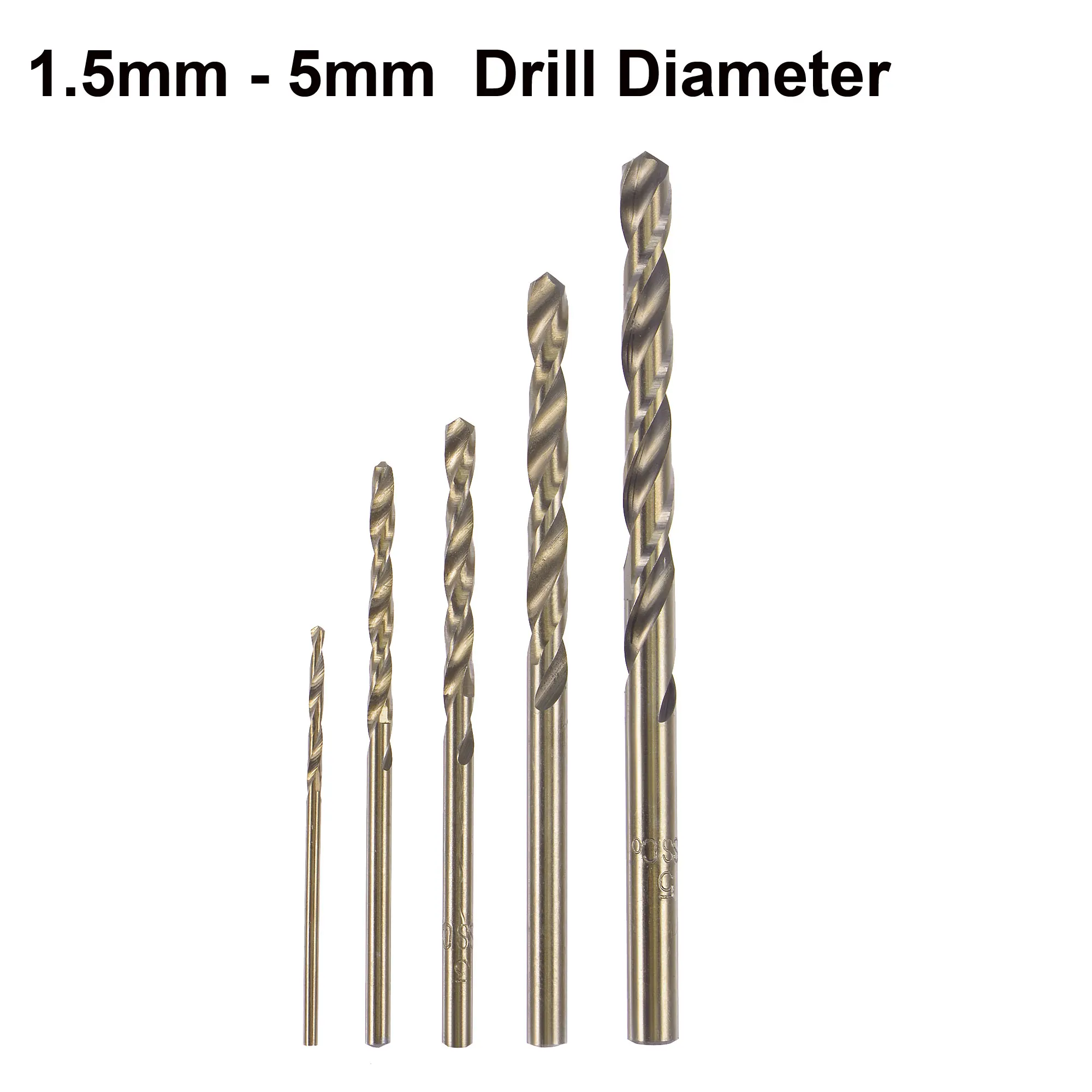 5 шт., набор сверл для дрели из нержавеющей стали, 1,5-5 мм
5 шт., набор сверл для дрели из нержавеющей стали, 1,5-5 мм