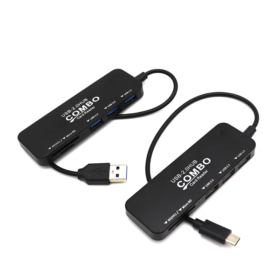 USB C HUB 2.0 Type C 3 Port Multi USB Splitter Adapter OTG Micro SD Card Reader For Xiaomi Macbook Pro PC Computer Accessories
USB C HUB 2.0 Type C 3 Port Multi USB Splitter Adapter OTG Micro SD Card Reader For Xiaomi Macbook Pro PC Computer Accessories