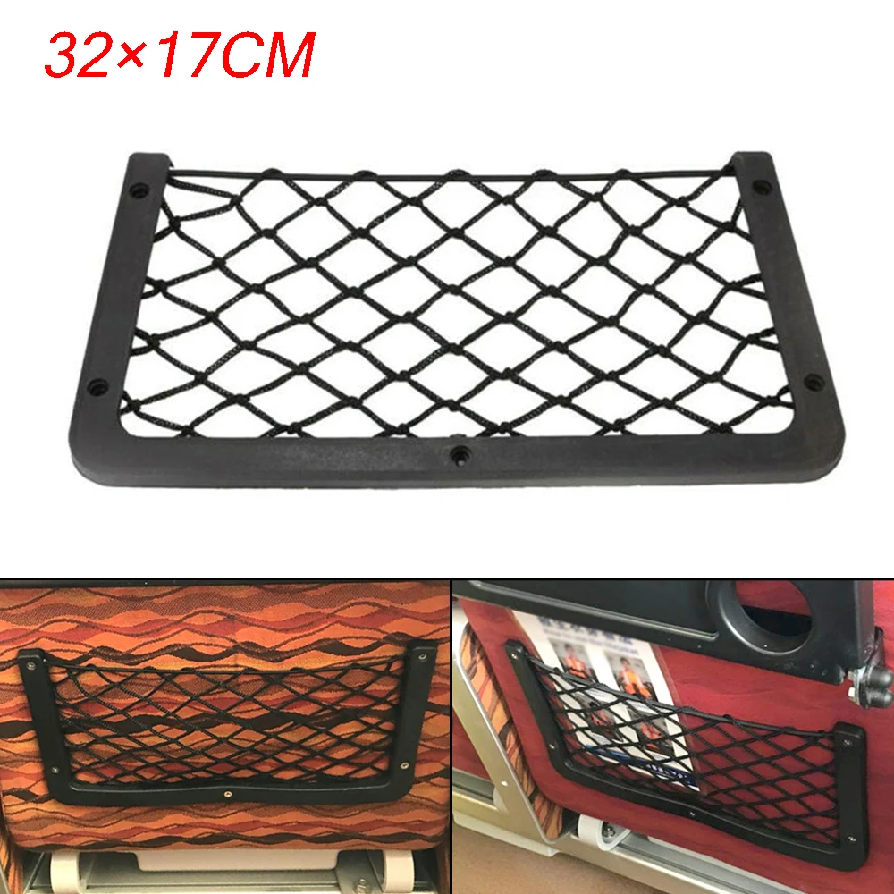 4/2/1pcs Car Back Rear Trunk Seat Elastic String Net Large Storage Net For Camper Caravan Boat Storage Bag Pocket Bag 32*17CM
4/2/1pcs Car Back Rear Trunk Seat Elastic String Net Large Storage Net For Camper Caravan Boat Storage Bag Pocket Bag 32*17CM