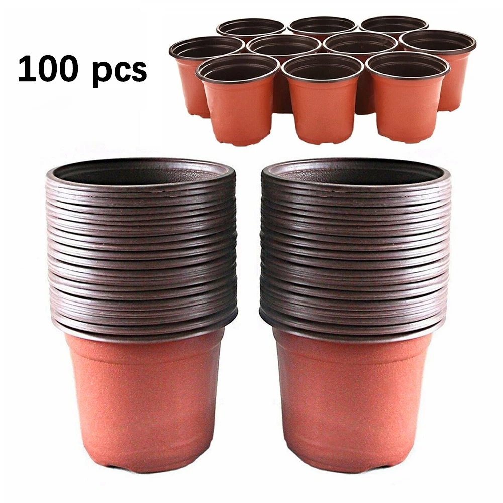 100pcs Plant Flower Pots Plastic Starting Two-Tone Universal Soft Flowers Nursery Seeds Storage Pot Container Garden Decoration
100pcs Plant Flower Pots Plastic Starting Two-Tone Universal Soft Flowers Nursery Seeds Storage Pot Container Garden Decoration