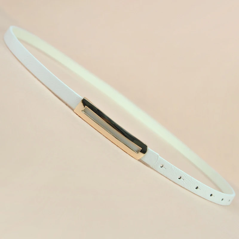 Luxury Metal Buckle Thin Belt Classic Wild Female Minimalist Thin Belt Straps Waistband Cummerbund For Apparel Accessories
Luxury Metal Buckle Thin Belt Classic Wild Female Minimalist Thin Belt Straps Waistband Cummerbund For Apparel Accessories