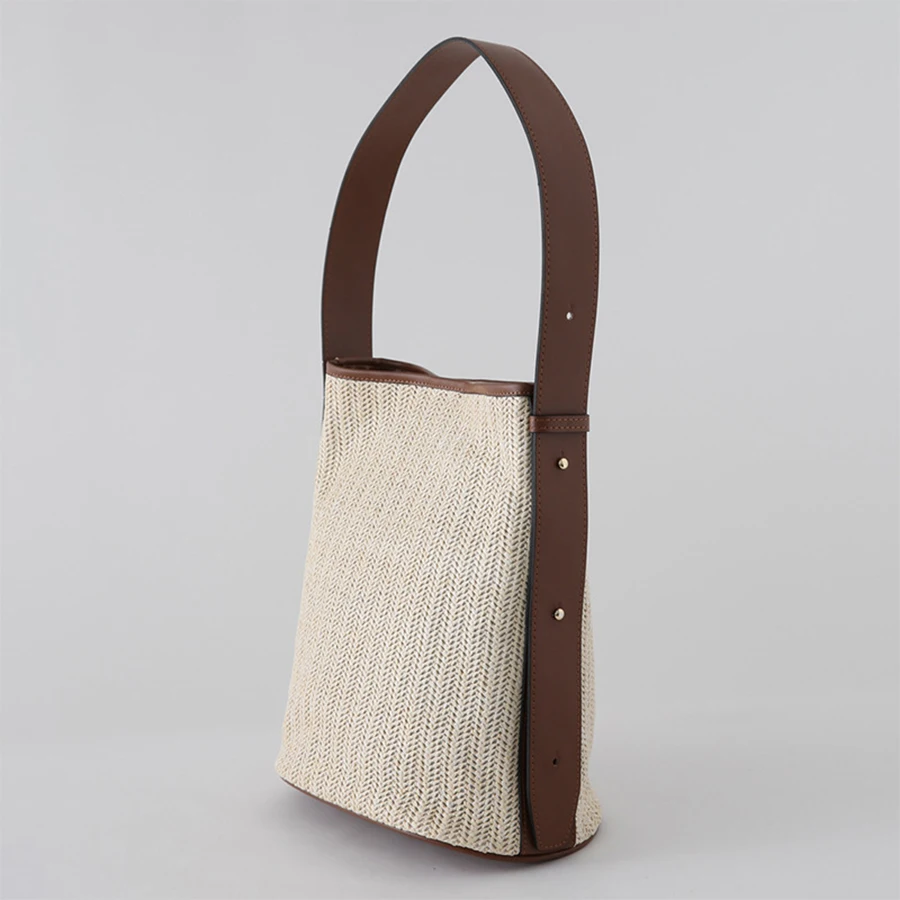 2021 Large Capacity Bucket Bag Summer Straw Weave Women's Bag Bohemian Beach Big Handbag PU Leather Splicing Shoulder Bags Tote
2021 Large Capacity Bucket Bag Summer Straw Weave Women's Bag Bohemian Beach Big Handbag PU Leather Splicing Shoulder Bags Tote
