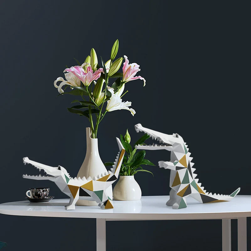 Nordic geometric contrast color cartoon crocodile decoration gift model room bedroom TV cabinet room home decoration LB82711
Nordic geometric contrast color cartoon crocodile decoration gift model room bedroom TV cabinet room home decoration LB82711