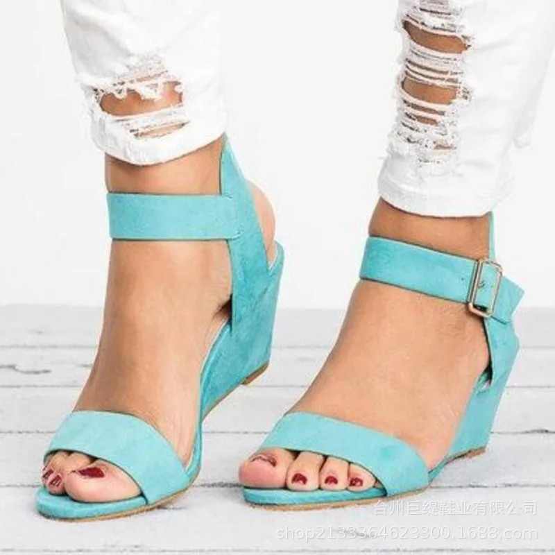 Hot Summer 2019 New Fashion Sexy Women Sandals High Heels Wedge Casual Basic Platform Shoes Woman Buckle Strap Plus Size 34-43
Hot Summer 2019 New Fashion Sexy Women Sandals High Heels Wedge Casual Basic Platform Shoes Woman Buckle Strap Plus Size 34-43