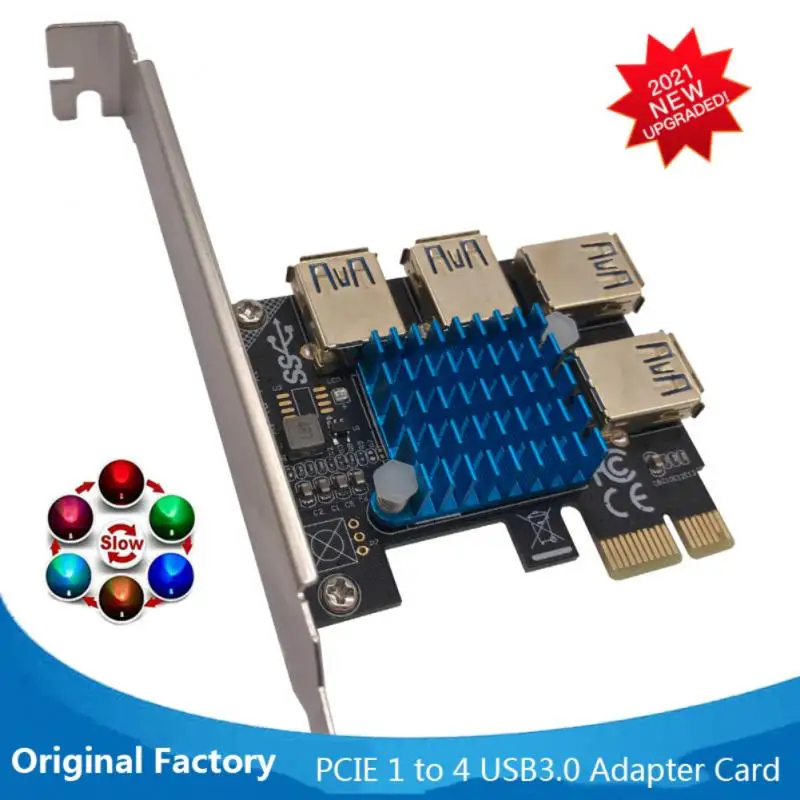 PCIE 1 To 4 Riser Card PCI Express X16 Riser For Video Card For Mining PCI-E 1X To 4 Riser USB 3.0 5Gb Multiplier Hub
PCIE 1 To 4 Riser Card PCI Express X16 Riser For Video Card For Mining PCI-E 1X To 4 Riser USB 3.0 5Gb Multiplier Hub