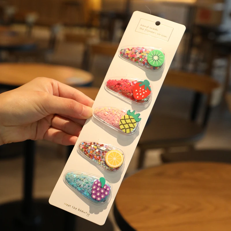 5pcs/card Cartoon Fruit Hairpins For Girls Baby Lovely Hairgrips Headwear Barrettes Kids Children Gift Toddlers Hair Accessories 
5pcs/card Cartoon Fruit Hairpins For Girls Baby Lovely Hairgrips Headwear Barrettes Kids Children Gift Toddlers Hair Accessories