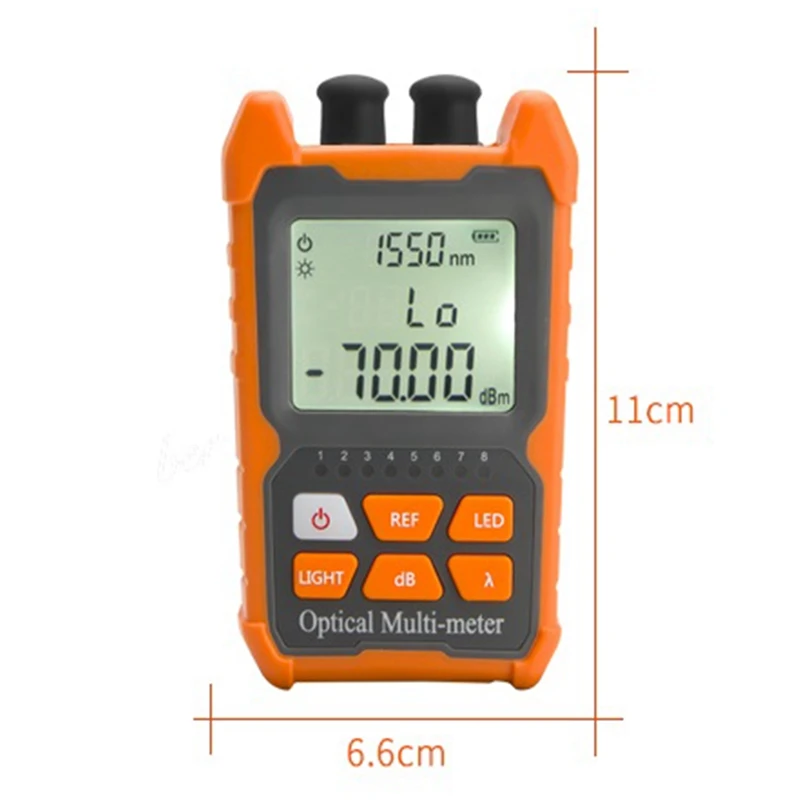 Rechargeable Optical Power meter, Visual Cable Test, LED Lighting Optical Fiber Tester, 10Km Visual Fault Locator
Rechargeable Optical Power meter, Visual Cable Test, LED Lighting Optical Fiber Tester, 10Km Visual Fault Locator