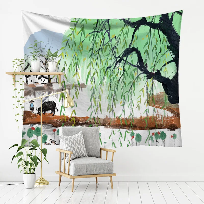 Chinese style Memory of Childhood Series Home Tapestry Room Wall Decoration Fabric Hanging Tapestry Wall Hanging
Chinese style Memory of Childhood Series Home Tapestry Room Wall Decoration Fabric Hanging Tapestry Wall Hanging