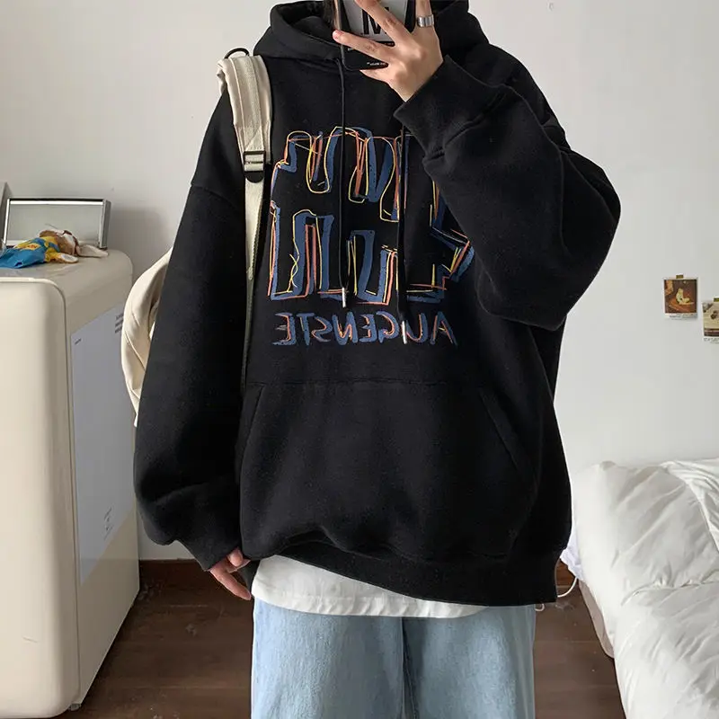 HOUZHOU Women 2021 Spring Autumn Tops Large Size 4xl Black Hoodies Harajuku Loose Plus Velvet Sweatshirt Casual Streetwear
HOUZHOU Women 2021 Spring Autumn Tops Large Size 4xl Black Hoodies Harajuku Loose Plus Velvet Sweatshirt Casual Streetwear